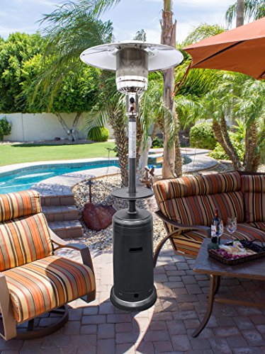 Hiland 48,000 BTU Propane Patio Heater with Wheels