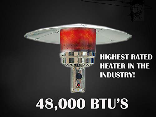 Hiland 48,000 BTU Propane Patio Heater with Wheels