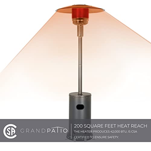 Graphite 48,000 BTU Freestanding Outdoor Heater