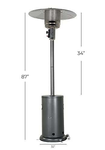 Graphite 48,000 BTU Freestanding Outdoor Heater
