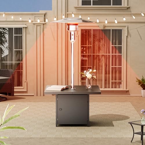 Stainless Steel 45,000 BTU Patio Heater Table