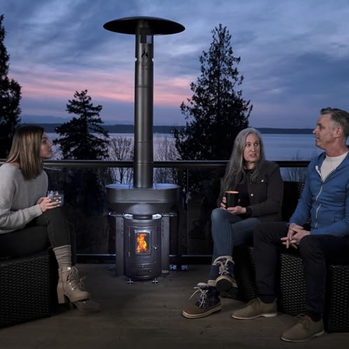 Q-Flame 106,000 BTU Outdoor Wood Patio Heater