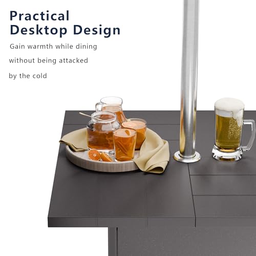 Stainless Steel 45,000 BTU Patio Heater Table