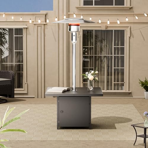 Stainless Steel 45,000 BTU Patio Heater Table