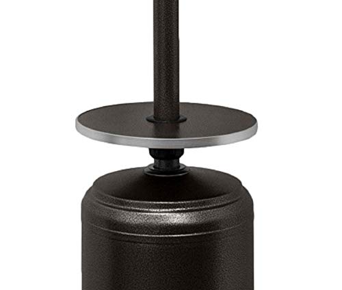 Hammered Bronze Tall Patio Heater with Table