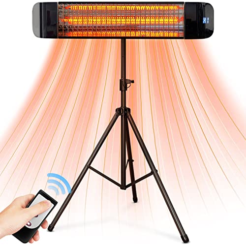 1500W Electric Infrared Outdoor Heater - Wall/Ceiling/Tripod