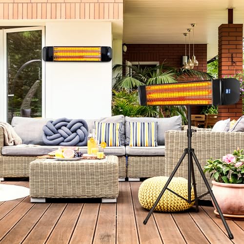 1500W Electric Infrared Outdoor Heater - Wall/Ceiling/Tripod