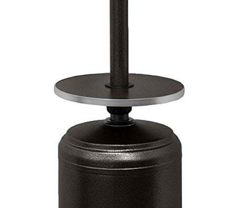 Hammered Bronze Tall Patio Heater with Table