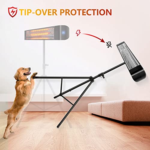 1500W Electric Infrared Outdoor Heater - Wall/Ceiling/Tripod