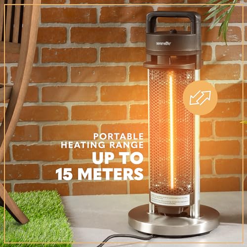 SereneLife 900W Infrared Electric Patio Heater
