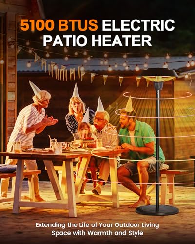 Star Patio Freestanding Electric Outdoor Heater