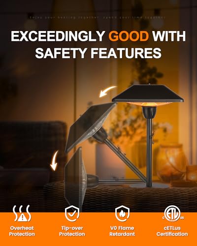 Star Patio 1500W Waterproof Tabletop Infrared Heater