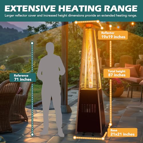 PATIOPIA 48,000 BTU Flame Pyramid Heater