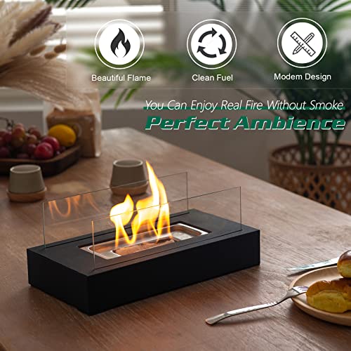 Portable Fire Bowl with Ethanol Burner for Indoors/Outdoors