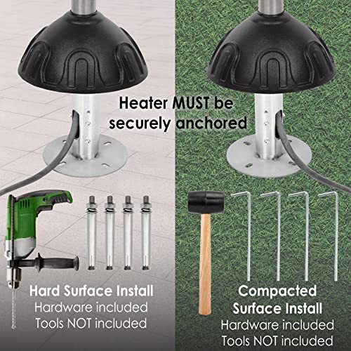 Fire Sense Stainless Steel Natural Gas Patio Heater