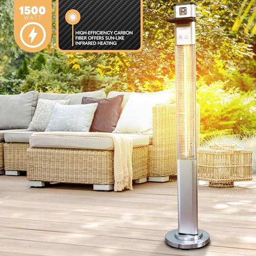 SereneLife Infrared Electric Patio Heater with Remote