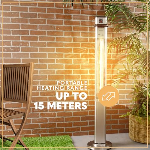 SereneLife Infrared Electric Patio Heater with Remote
