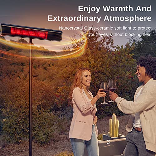 EAST OAK 1500W Outdoor Electric Patio Heater