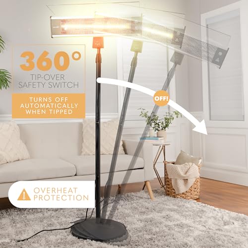 SereneLife Portable Electric Infrared Patio Heater