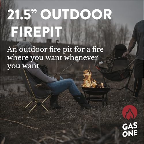 Gas One 22" Outdoor Wood Burning Fire Pit