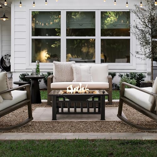 Devoko 32-Inch Outdoor Fire Pit Table