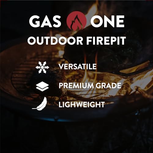 Gas One 22" Outdoor Wood Burning Fire Pit