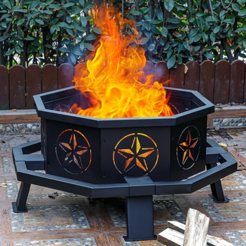 Verdeluxe 35-Inch Heavy Duty Outdoor Fire Pit