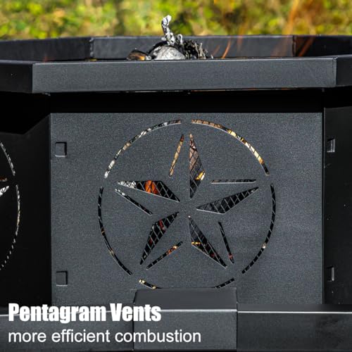 Verdeluxe 35-Inch Heavy Duty Outdoor Fire Pit