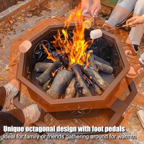 Verdeluxe 35-Inch Heavy Duty Outdoor Fire Pit