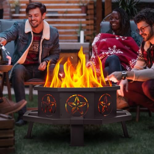 Verdeluxe 35-Inch Heavy Duty Outdoor Fire Pit