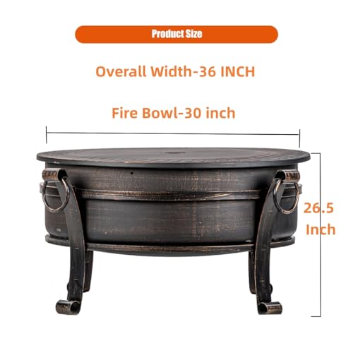 EcoNook 3-in-1 Fire Pit with Grill & Cover