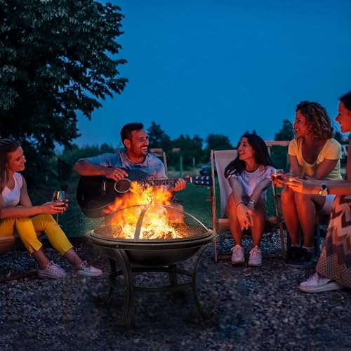 SINGLYFIRE 22" Outdoor Wood Burning Fire Pit