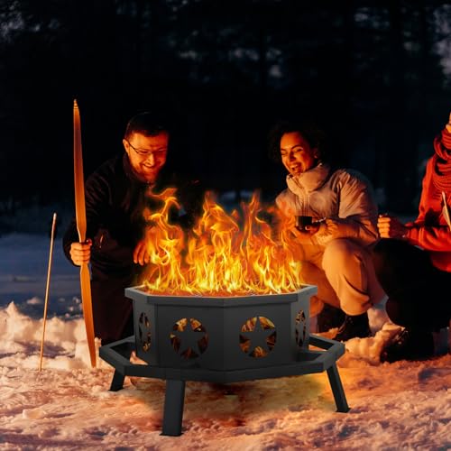 Hykolity 35" 2-in-1 Fire Pit and Grill
