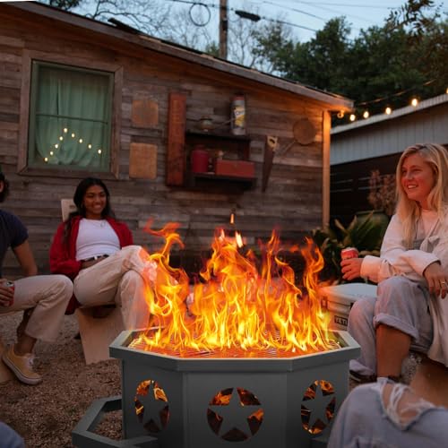 Hykolity 35" 2-in-1 Fire Pit and Grill