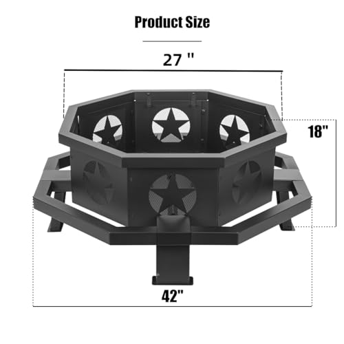 Panovue 42" Heavy Duty Outdoor Fire Pit