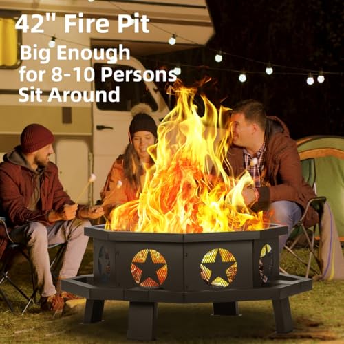 Panovue 42" Heavy Duty Outdoor Fire Pit