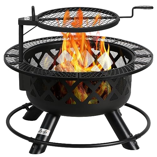 BALI OUTDOORS 32in Wood Burning Fire Pit