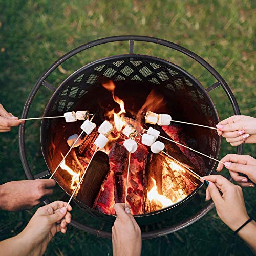 Yaheetech 36" Outdoor Wood Burning Fire Pit