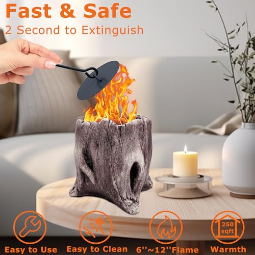 Sisetop Bioethanol Table Fireplace for Indoor & Outdoor