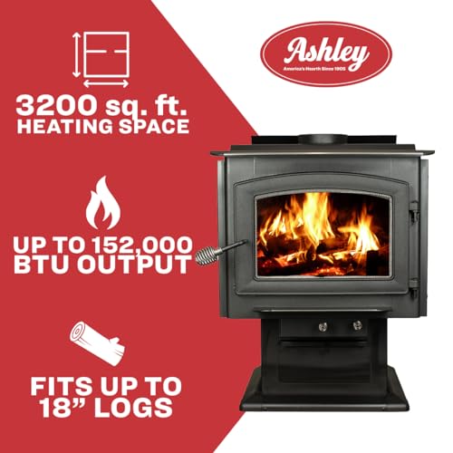 Ashley Hearth 3,200 Sq. Ft. Wood Stove