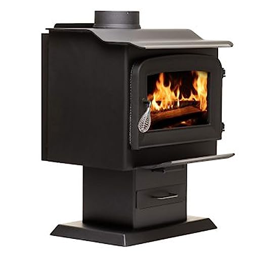Ashley Hearth AW1120E-P Wood Burning Stove, Black