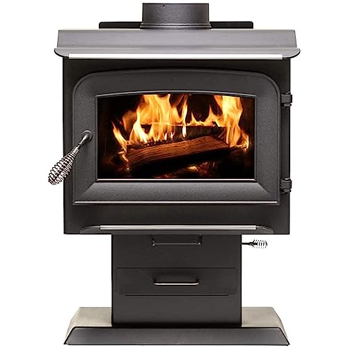 Ashley Hearth AW1120E-P Wood Burning Stove, Black