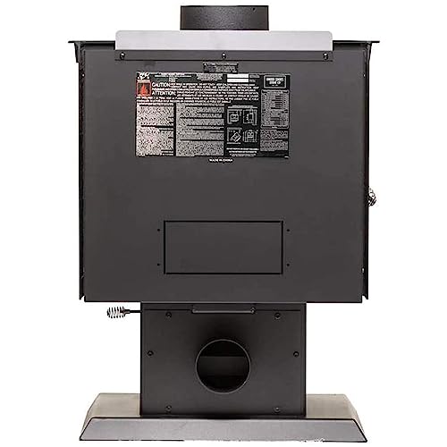 Ashley Hearth AW1120E-P Wood Burning Stove, Black