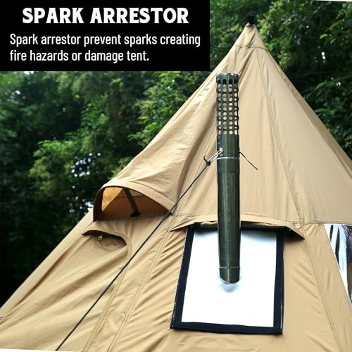 Large Winter Wood Burning Tent Stove with Window