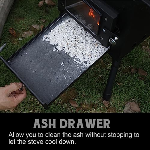 Large Winter Wood Burning Tent Stove with Window