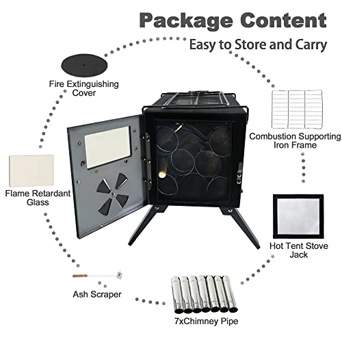 Portable Wood Stove for Camping and Outdoor Activities