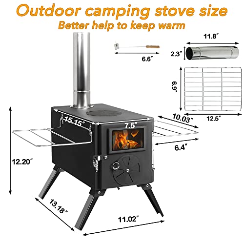 Portable Wood Stove for Camping and Outdoor Activities