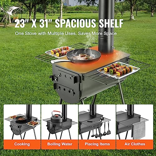 VEVOR Portable Wood Burning Stove for Camping