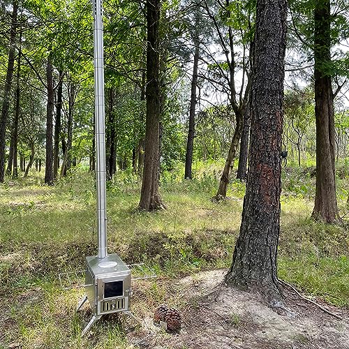 Portable Wood Burning Camping Stove with Chimney
