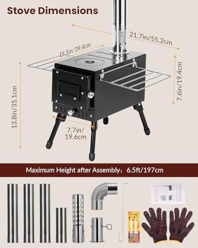 Portable Outdoor Wood Burning Stove for Camping